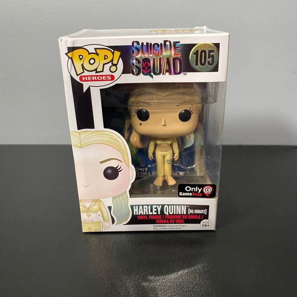 Funko Pop! Suicide Squad Harley Quinn [HQ Inmate] #105 GameStop Exclusive